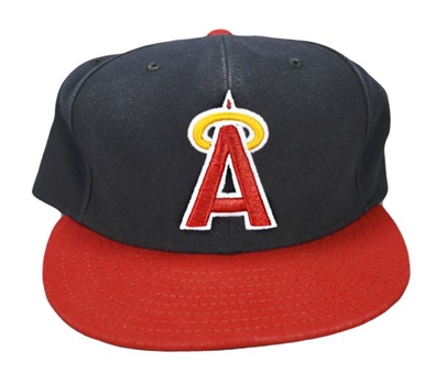 2011 Mike Trout Game-Worn Angels ‘Throwback’ Cap (MLB Auth)